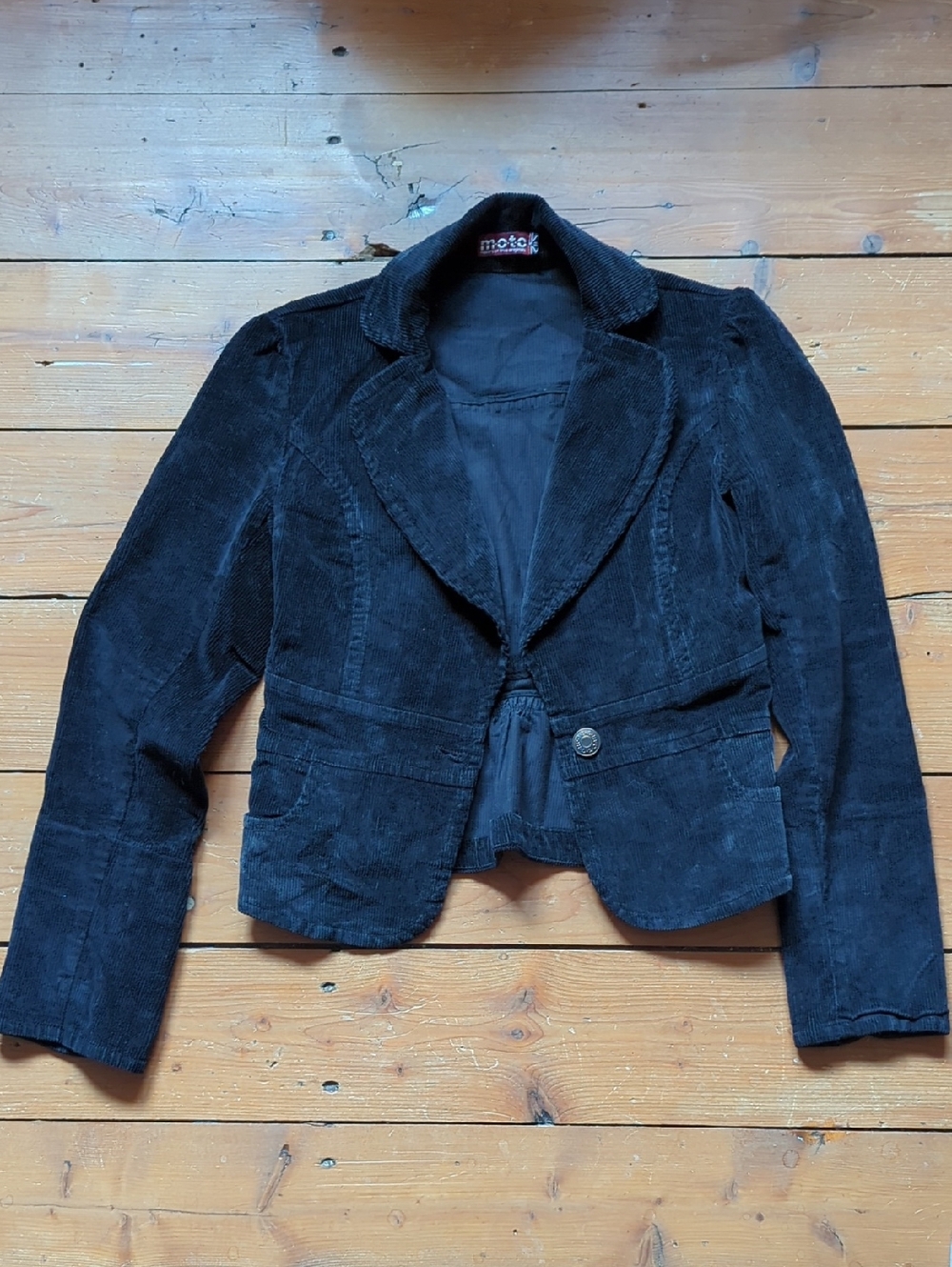311- Vintage Black Corduroy Blazer Jacket